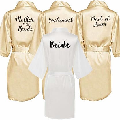 Embroidered Bridesmaid Gown/Robe
